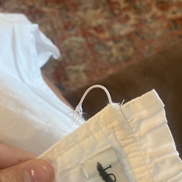 J Crew Factory Cotton high-neck swing top with embroidery BI353 - Picture 5 of 5